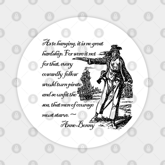 The Dred Pirate Anne Bonny Magnet by Doc Multiverse Designs